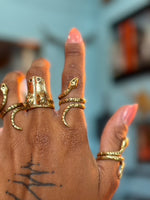 Brass Serpent Snake Ring
