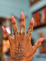 Brass Serpent Snake Ring