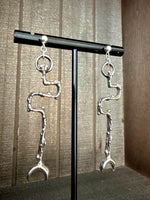 Snake and Moon Studs