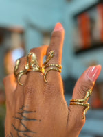 Brass Serpent Snake Ring