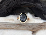 Black Onyx Cuff w/ Druzy Inclusions Cuff