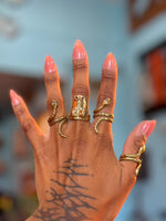 Brass Serpent Snake Ring