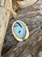 Shifting Light Rainbow Moonstone Necklace No. 7