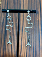Snake and Moon Studs