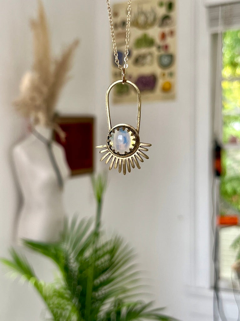 Opalite Aten Sundrop Necklace First Light