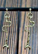 Snake and Moon Studs