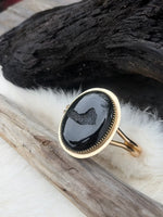 Black Onyx Cuff w/ Druzy Inclusions Cuff