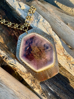 Amethyst Hexagon Necklace # 2