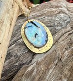 Shifting Light Rainbow Moonstone Necklace No. 7