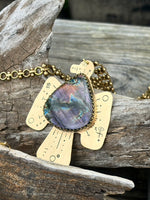 Labradorite Petroglyph Skykeeper Necklace