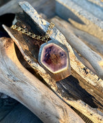 Amethyst Hexagon Necklace # 2