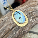 Shifting Light Rainbow Moonstone Necklace No. 7