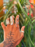 Rhodium Serpent Snake Ring