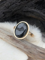 Black Onyx Cuff w/ Druzy Inclusions Cuff