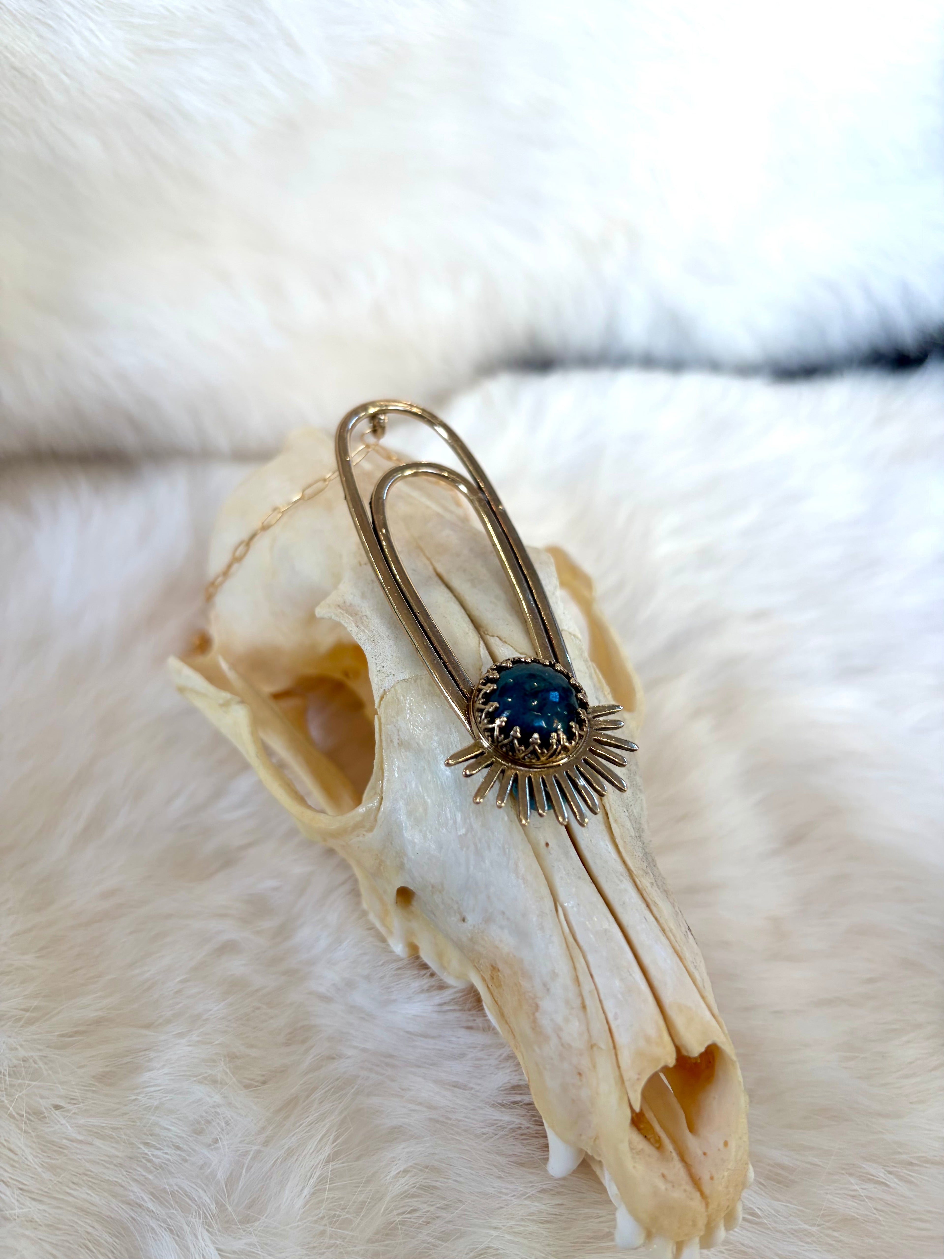 Blue Apatite Aten Sundrop Necklace Solar Seed