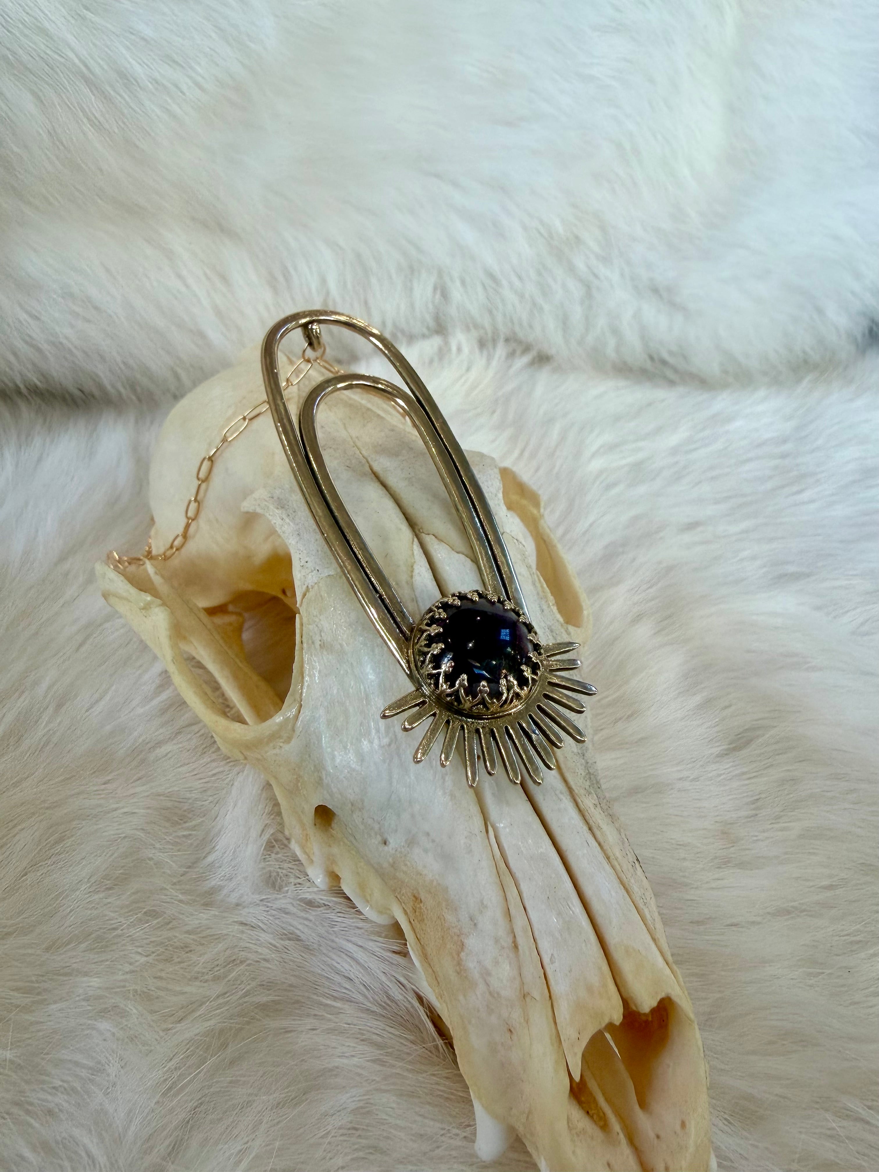 Amethyst Aten Sundrop Necklace Solar Seed