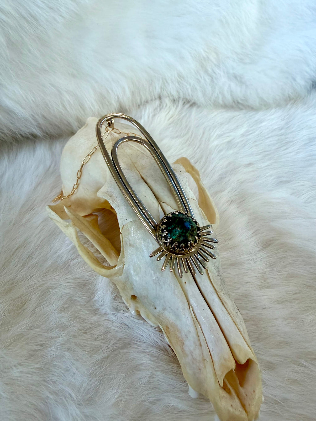 African Turquoise Aten Sundrop Necklace Solar Seed