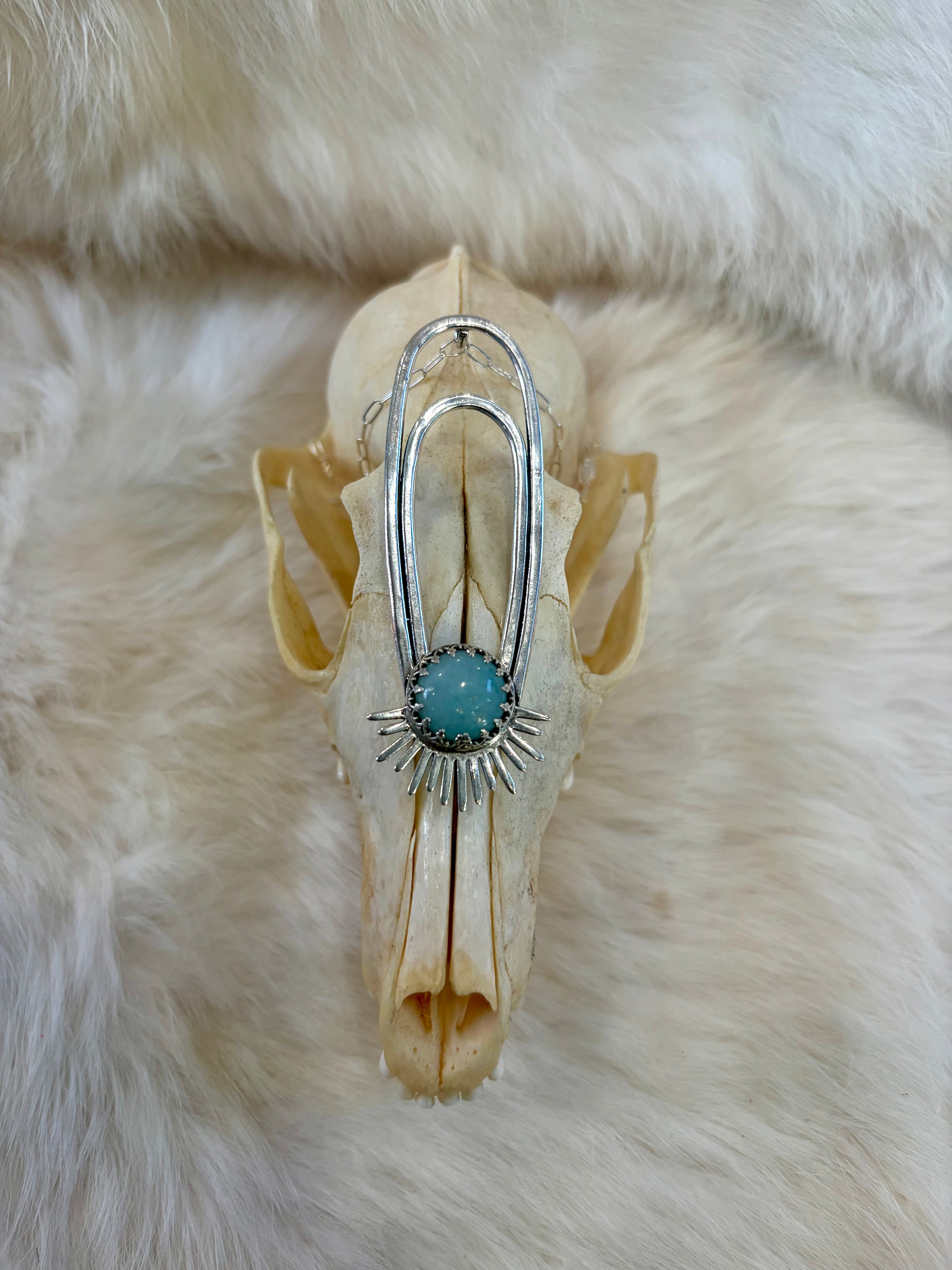 Amazonite Aten Sundrop Necklace Solar Seed