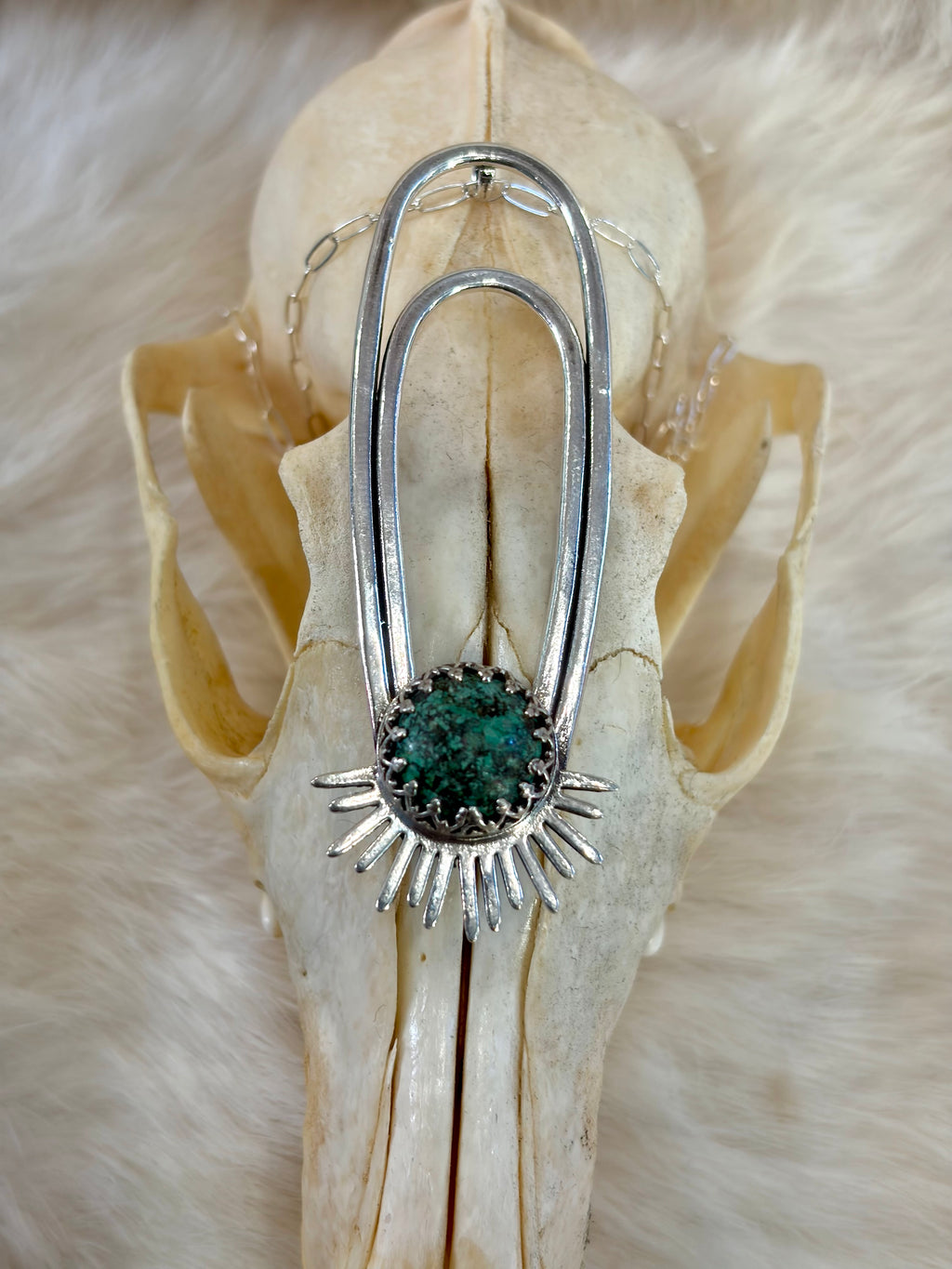 African Turquoise Aten Sundrop Necklace Solar Seed