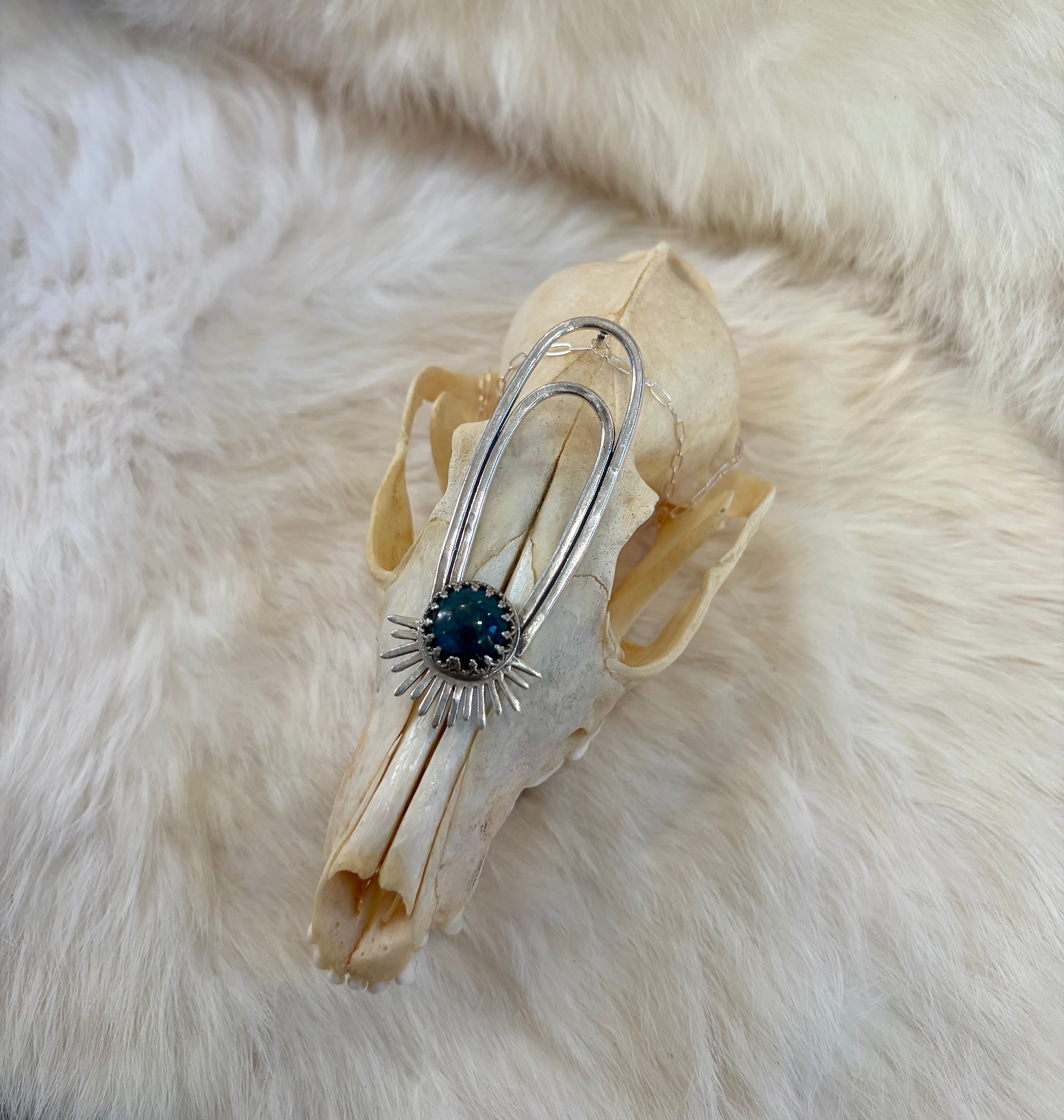 Blue Apatite Aten Sundrop Necklace Solar Seed