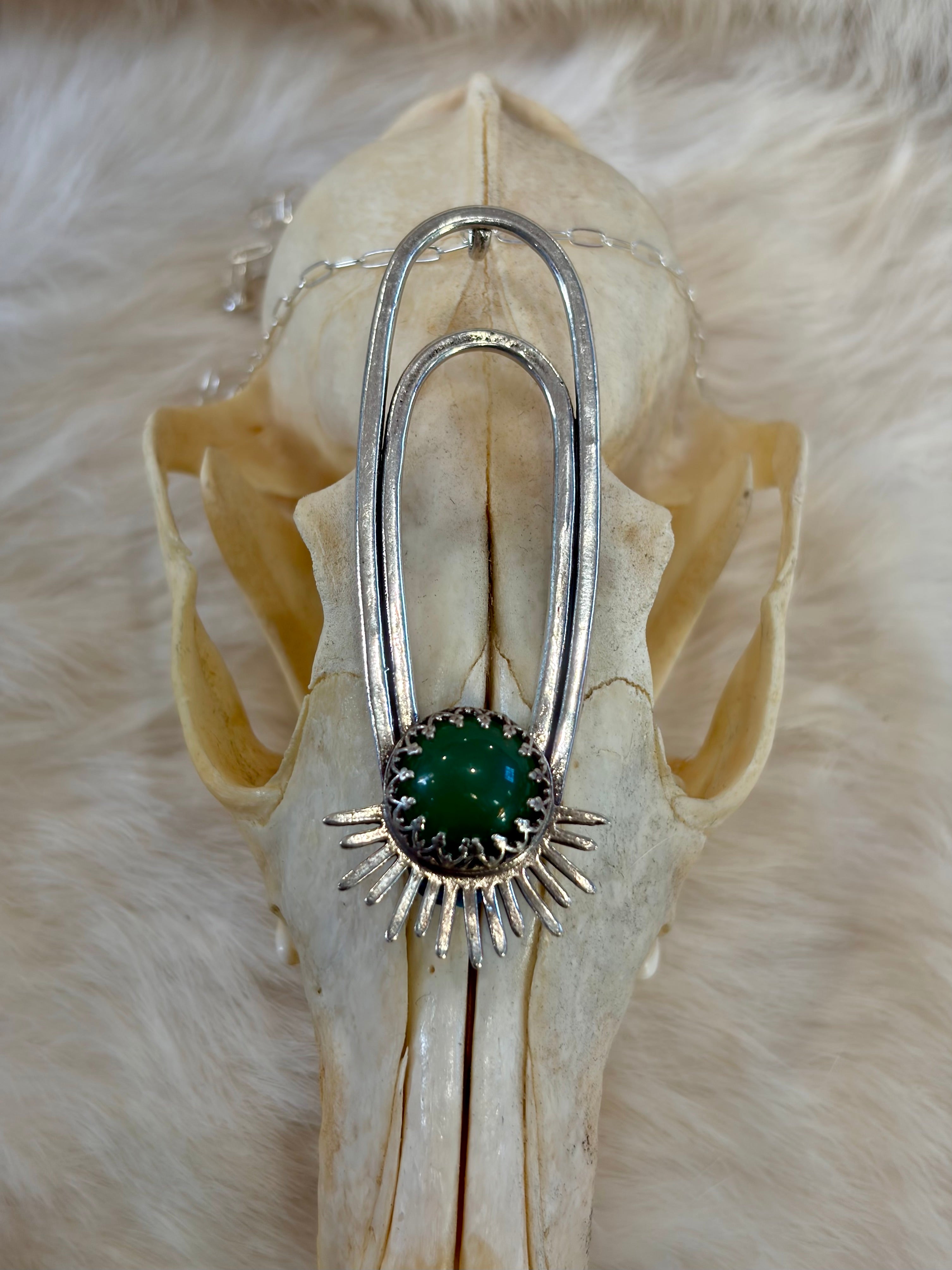 Green Aventurine Aten Sundrop Necklace Solar Seed