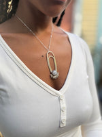 Rainbow Moonstone Aten Sundrop Necklace Solar Seed