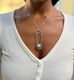 Rainbow Moonstone Aten Sundrop Necklace Solar Seed