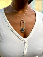 Blue Apatite Aten Sundrop Necklace Solar Seed