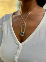 Blue Apatite Aten Sundrop Necklace Solar Seed