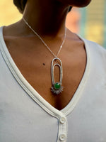 Green Aventurine Aten Sundrop Necklace Solar Seed