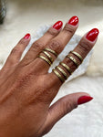 Raw Brass Old World Stackable Rings