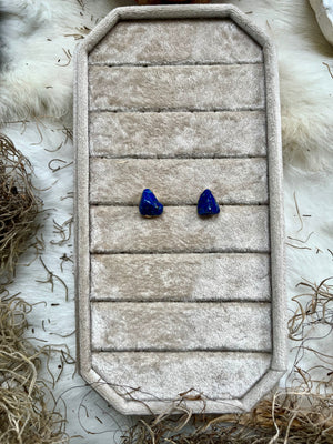 Lapis Lazuli Studs Pair