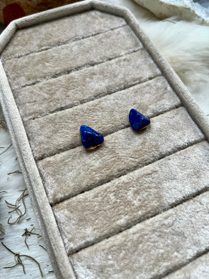 Lapis Lazuli Studs Pair