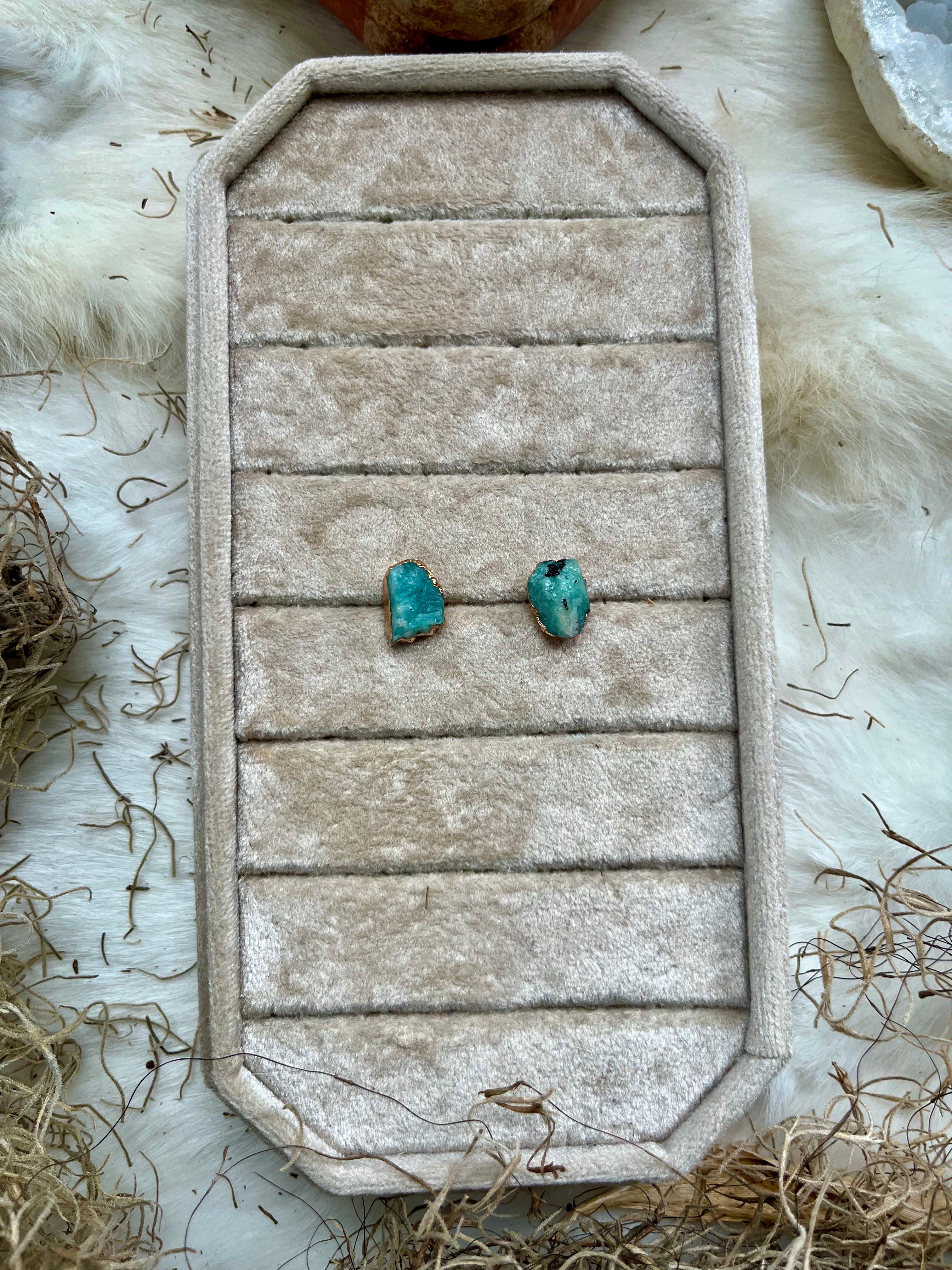 Amazonite Pair Studs