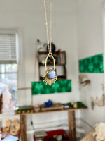 Blue Lace Agate Aten Sundrop Necklace First Light