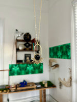 Black Obsidian Aten Sundrop Necklace First Light