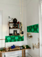 Black Obsidian Aten Sundrop Necklace First Light