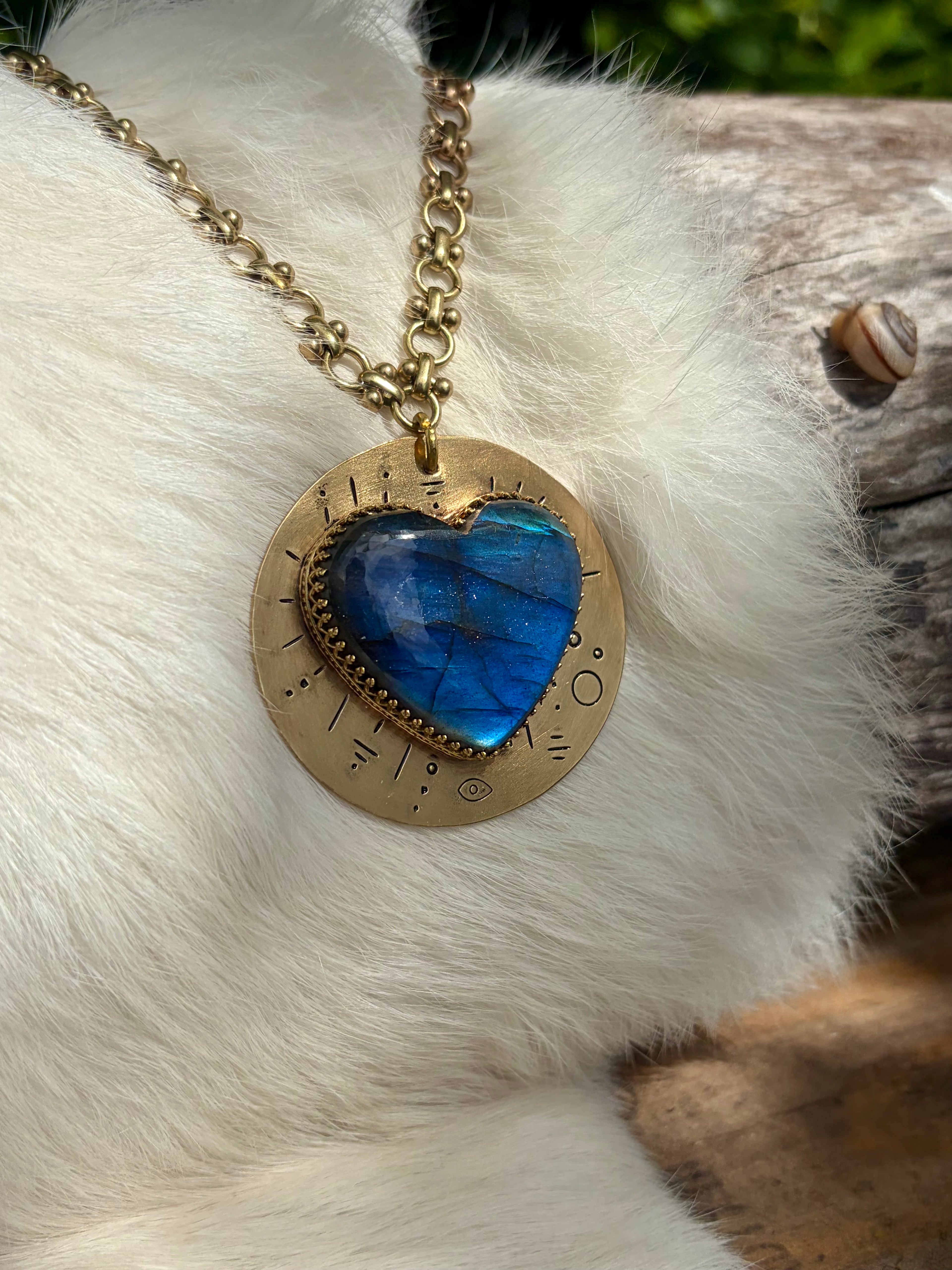Protect Your Heart Labradorite Necklace