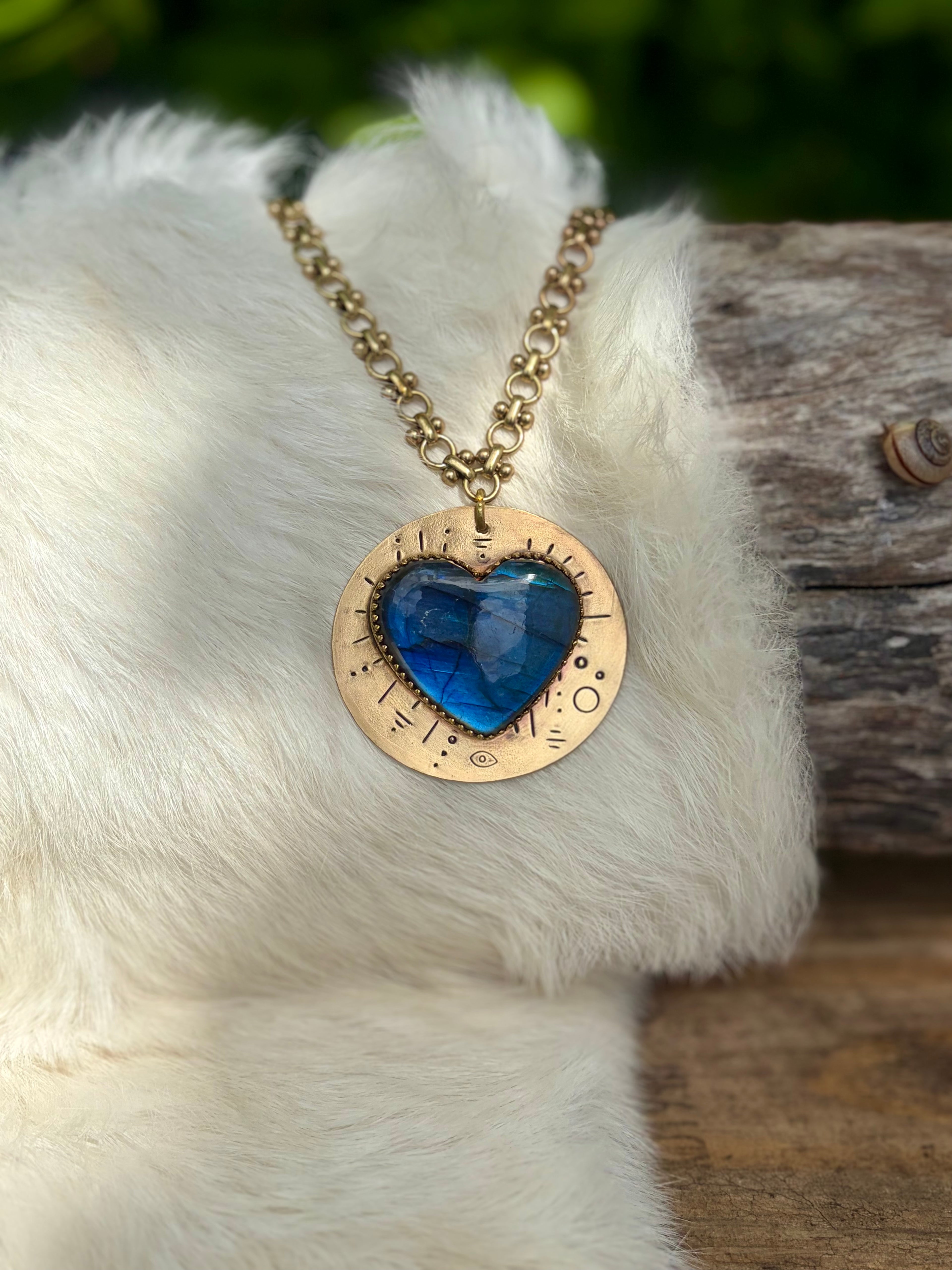 Protect Your Heart Labradorite Necklace