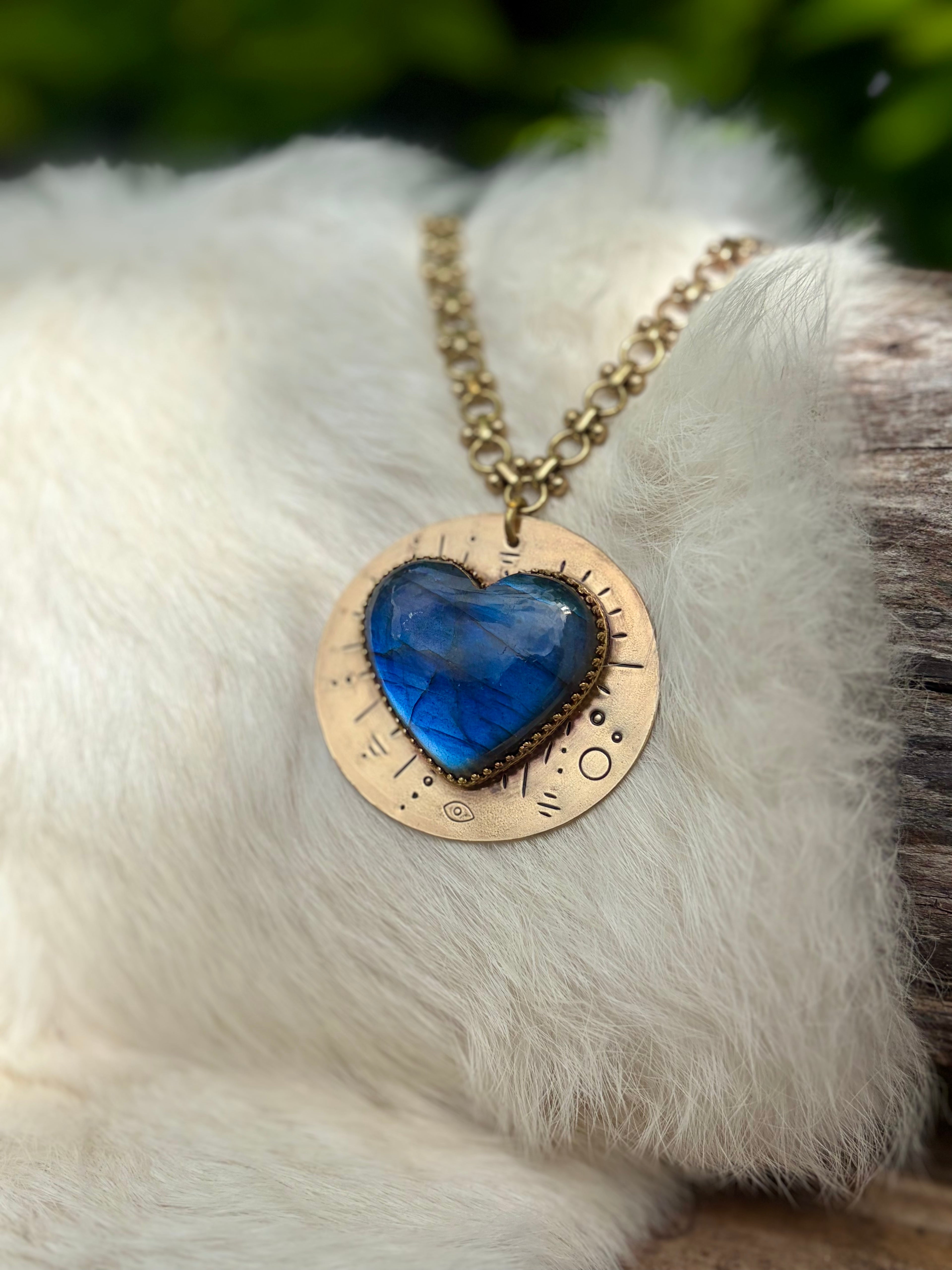 Protect Your Heart Labradorite Necklace
