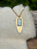 Shifting Light Rainbow Moonstone Necklace No. 6