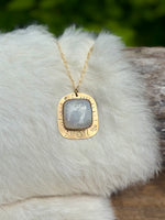 Shifting Light Rainbow Moonstone Necklace No. 5