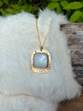 Shifting Light Rainbow Moonstone Necklace No. 5