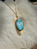 Larrisa's Larimar Brass Necklace No. 1