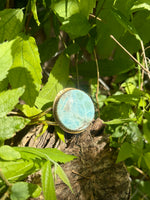 XL Larimar  Disc Cuff