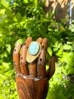 Larrisa's Larimar Brass Ring No. 4