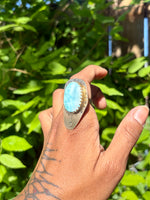 Larrisa's Larimar Brass Ring No. 4