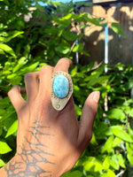 Larrisa's Larimar Brass Ring No. 4