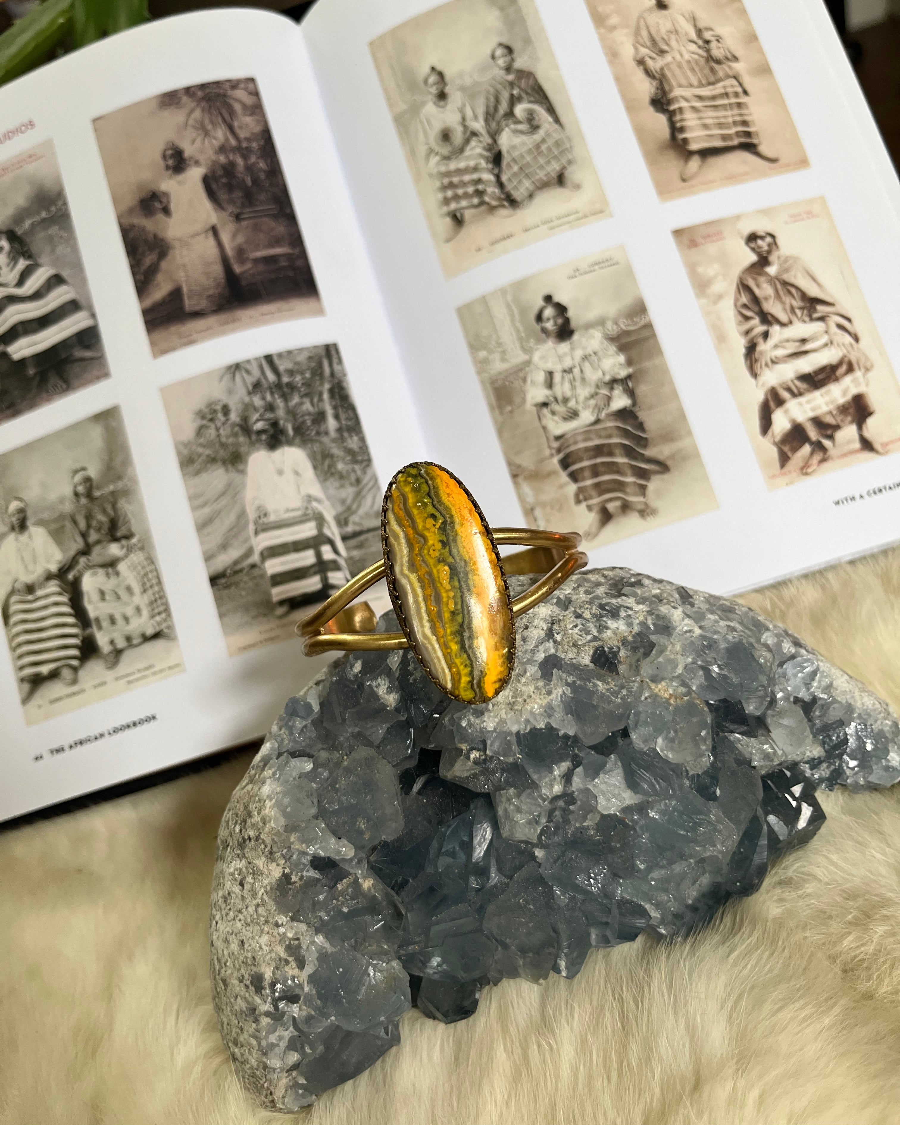 Bumblebee Jasper Cuff