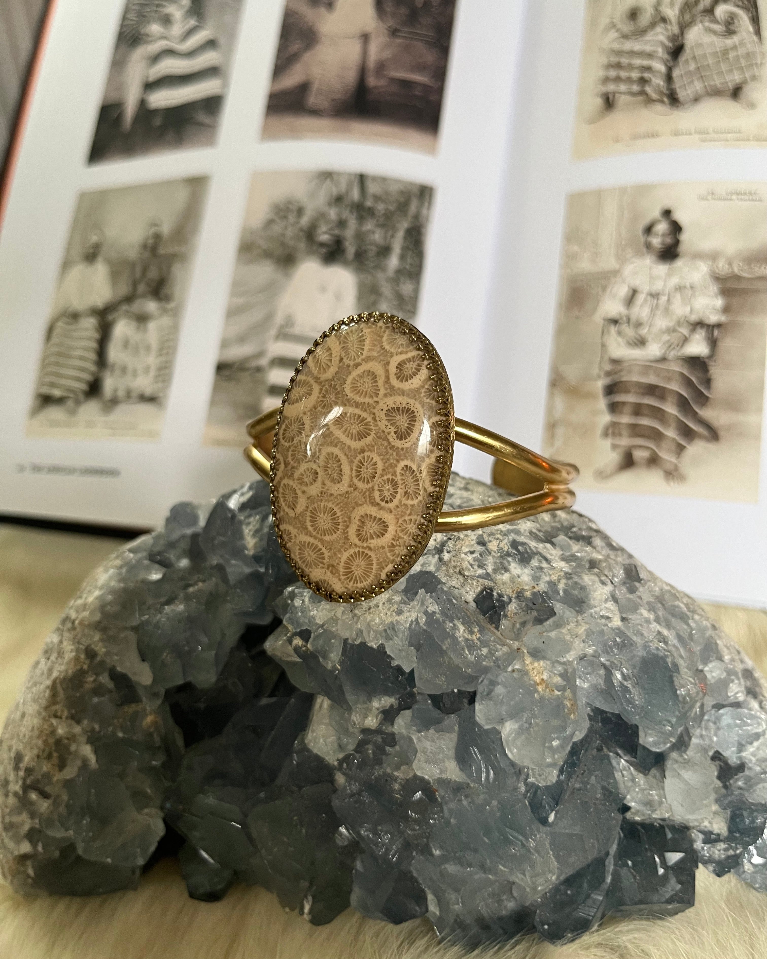 Fossilized Coral From Long Ago Cuff